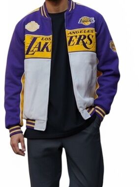 New men’s size M LA Lakers bomber Jacket